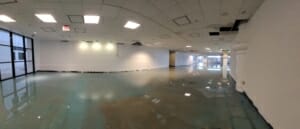 Water damage caused by frozen pipes destroyed this TX business