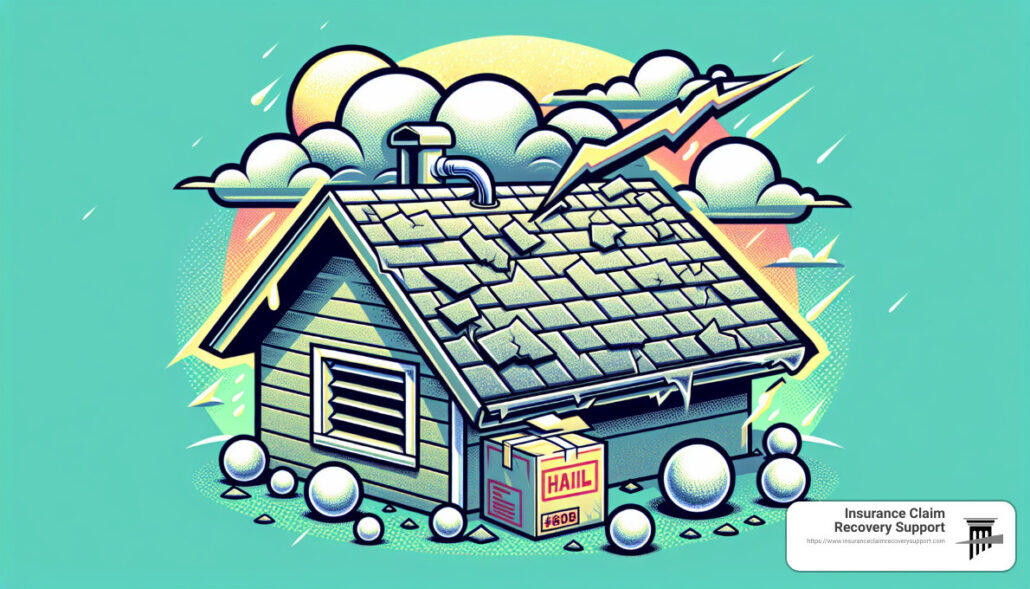 average insurance payout for hail damage roof