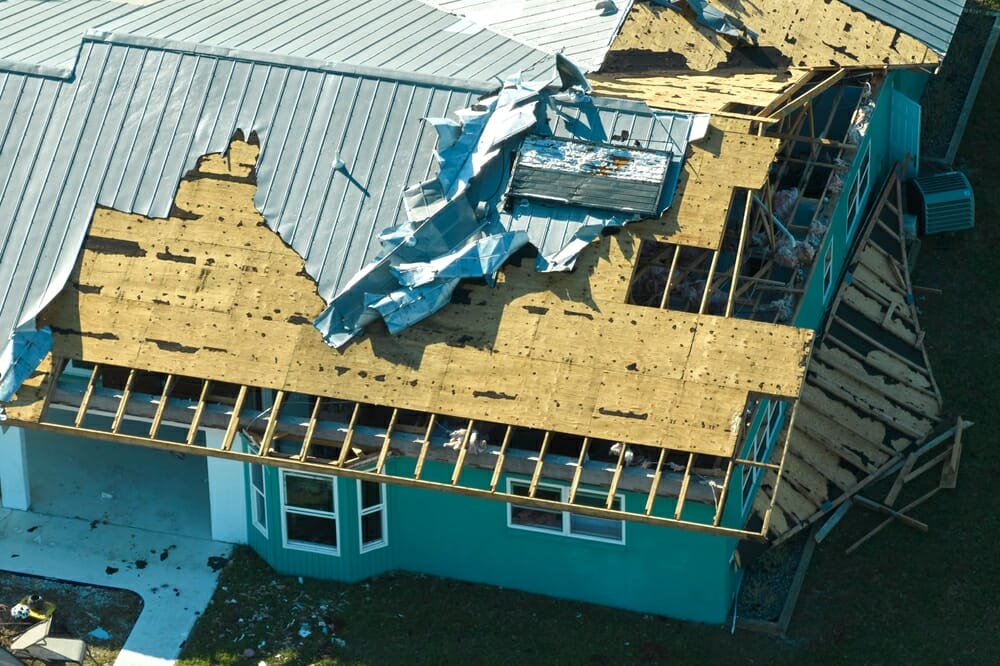 Hurricane,Ian,Destroyed,House,In,Florida,Residential,Area.,Natural,Disaster