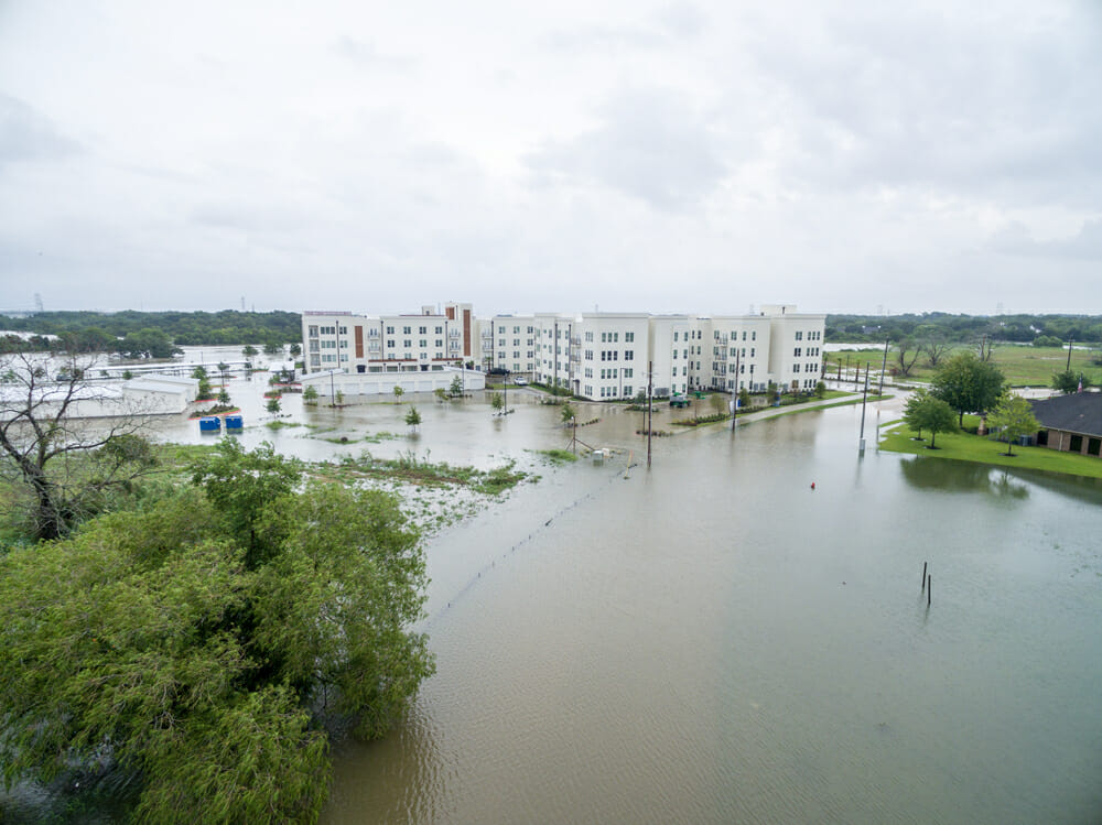 Hurricane,Harvey,Flooded,Streets,In,League,City,Texas,I45,And