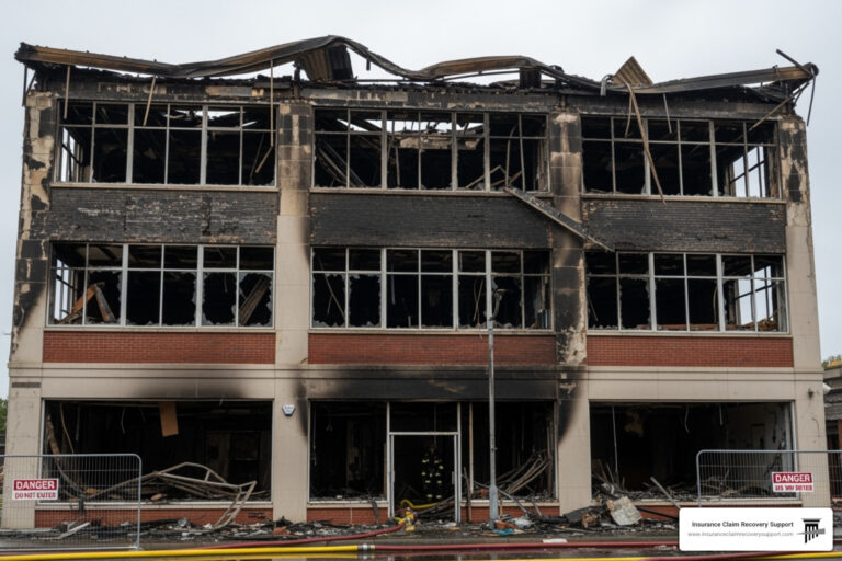 business fire damage claim