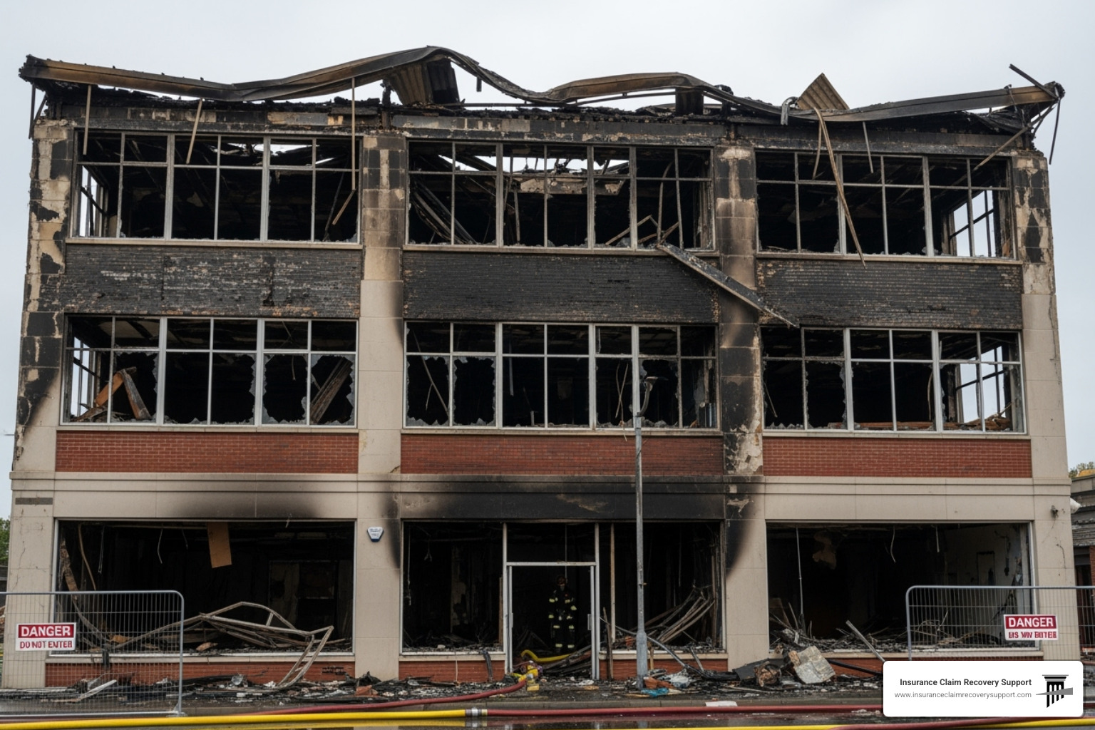 business fire damage claim