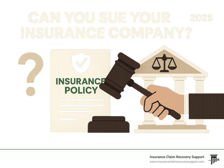 can you sue your insurance company