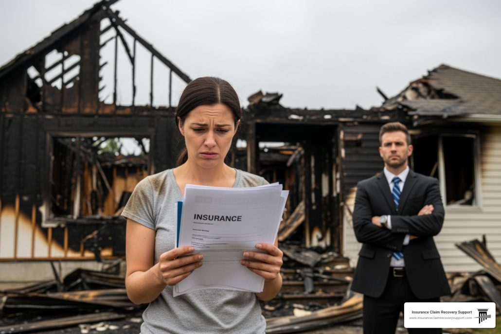 fire damage claim disputes