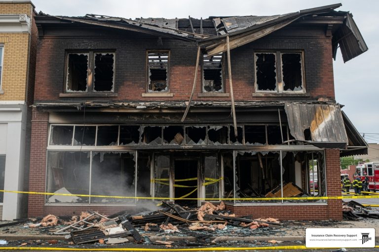 Commercial fire claim