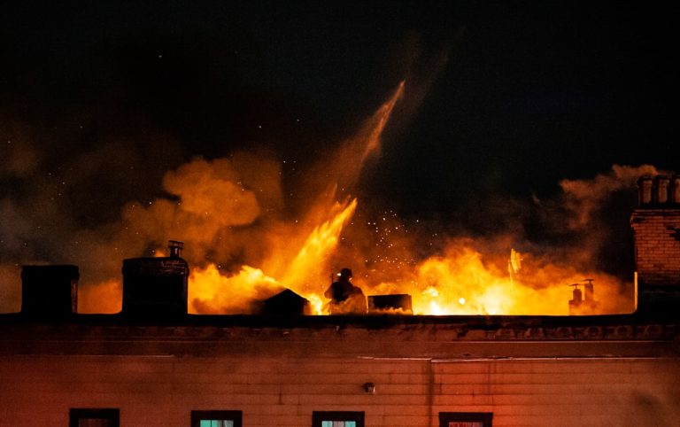 Commercial fire damage