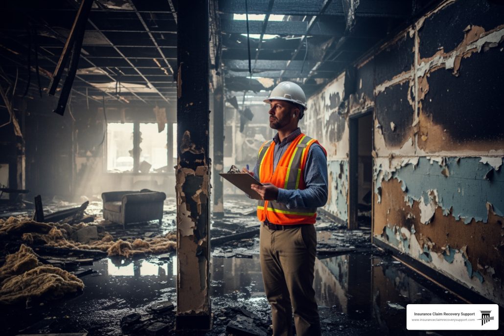 Fire damage adjuster