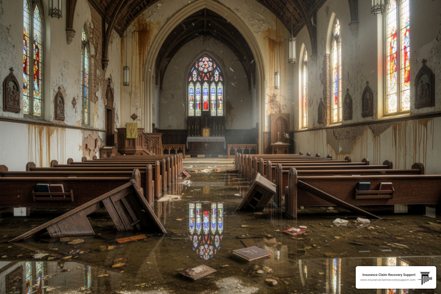 Church water damage