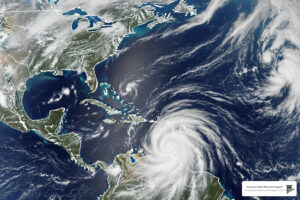 tropical wave satellite view Atlantic basin hurricane season