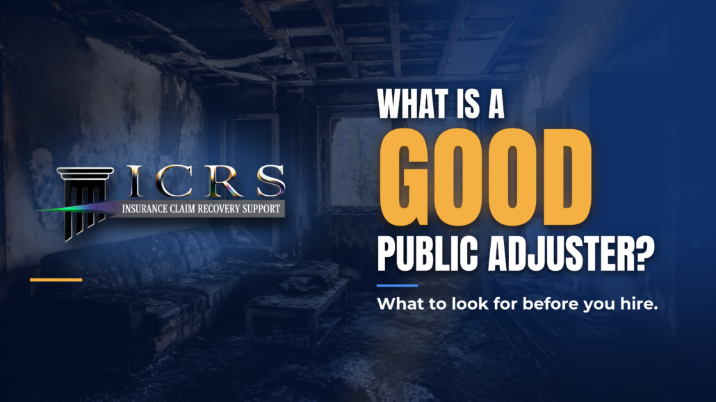 What Is a Good Public Adjuster